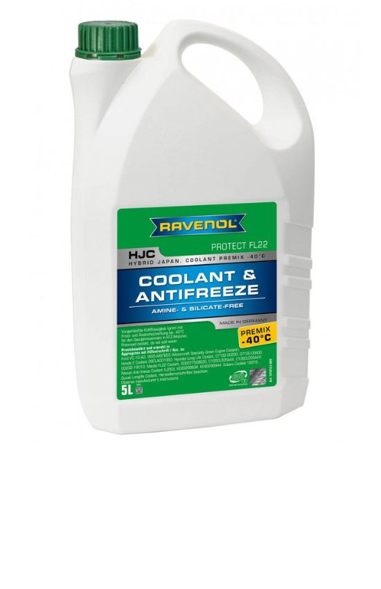RAVENOL HJC PREMIX -40°C PROTECT FL22 (Green) 5L