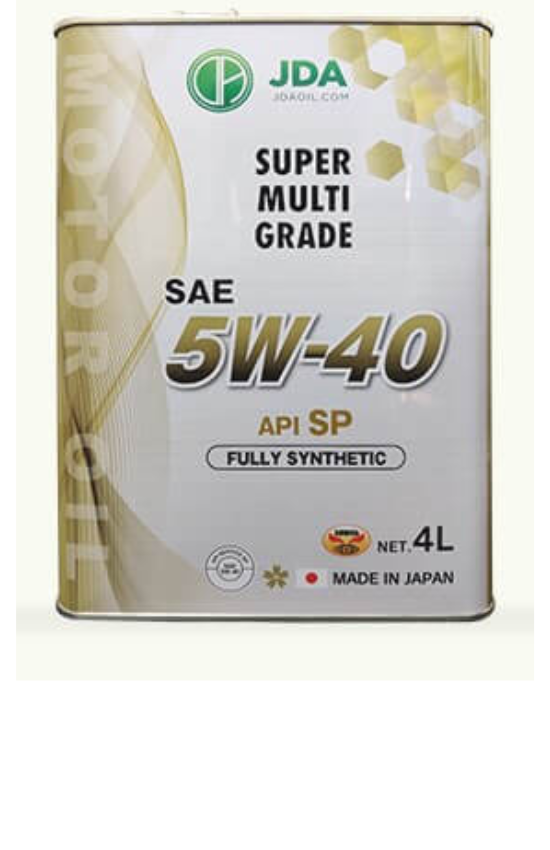 JDA 5W-40 Advanced Full Synthetic Engine Oil 4L