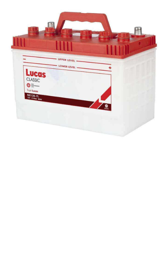 LUCAS Classic NX120-7L Car Battery