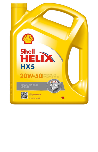 SHELL HELIX HX5 20W-50 MINERAL 4L