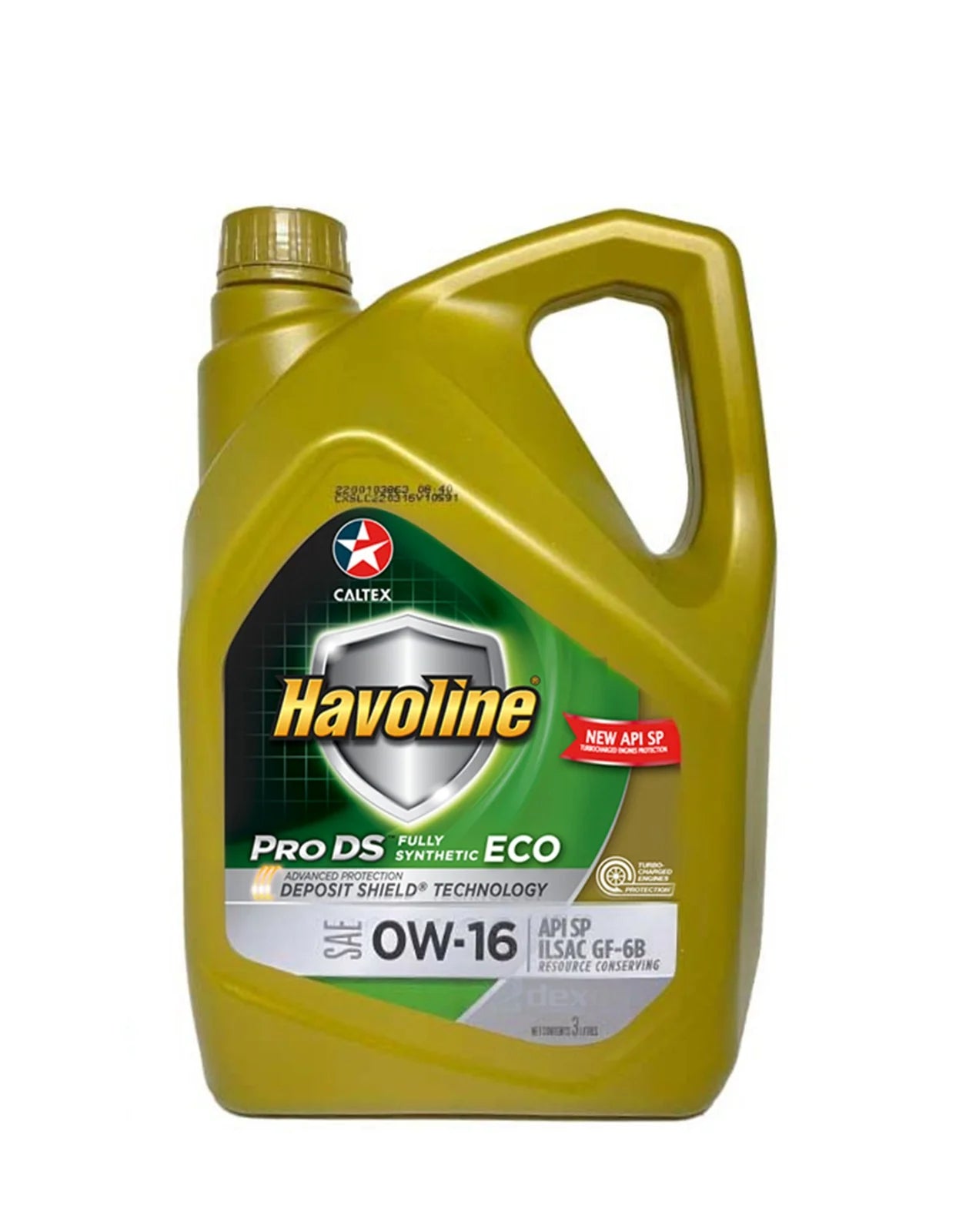 Havoline Pro Ds Eco 0w-16 Full Synthetic 3L