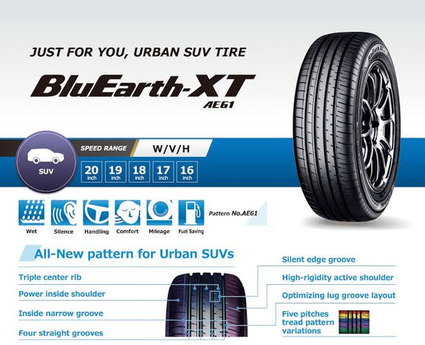 Yokohama BluEarth  xt AE61 225/50R18 99V (JAPAN)